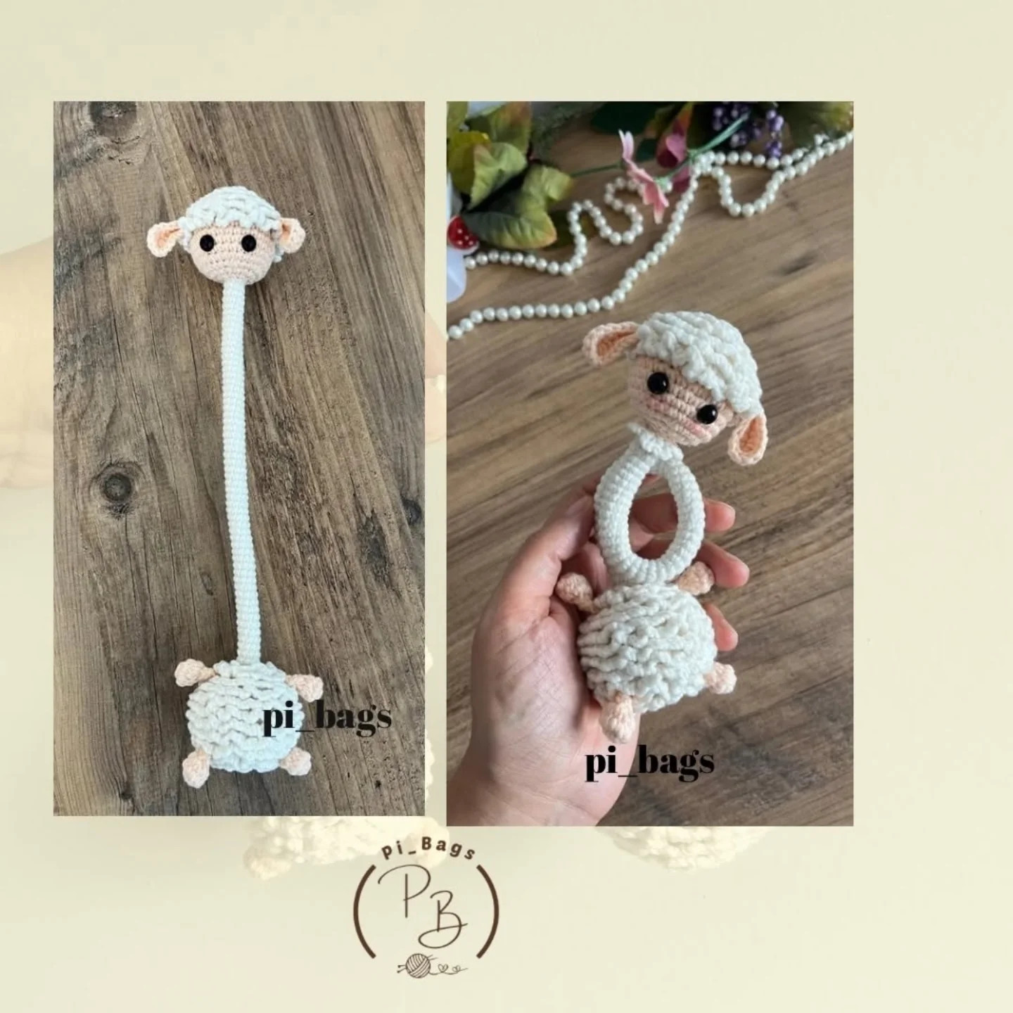 Kuzu Charm Tarifi - Amigurumi Koyun Manken