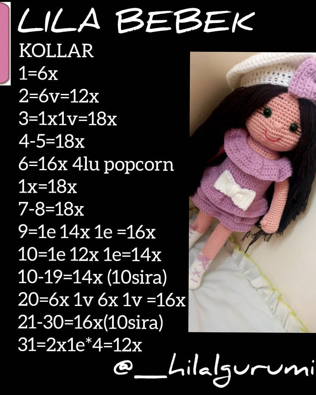 Lila Bebek Amigurumi Crochet Pattern Tutorial