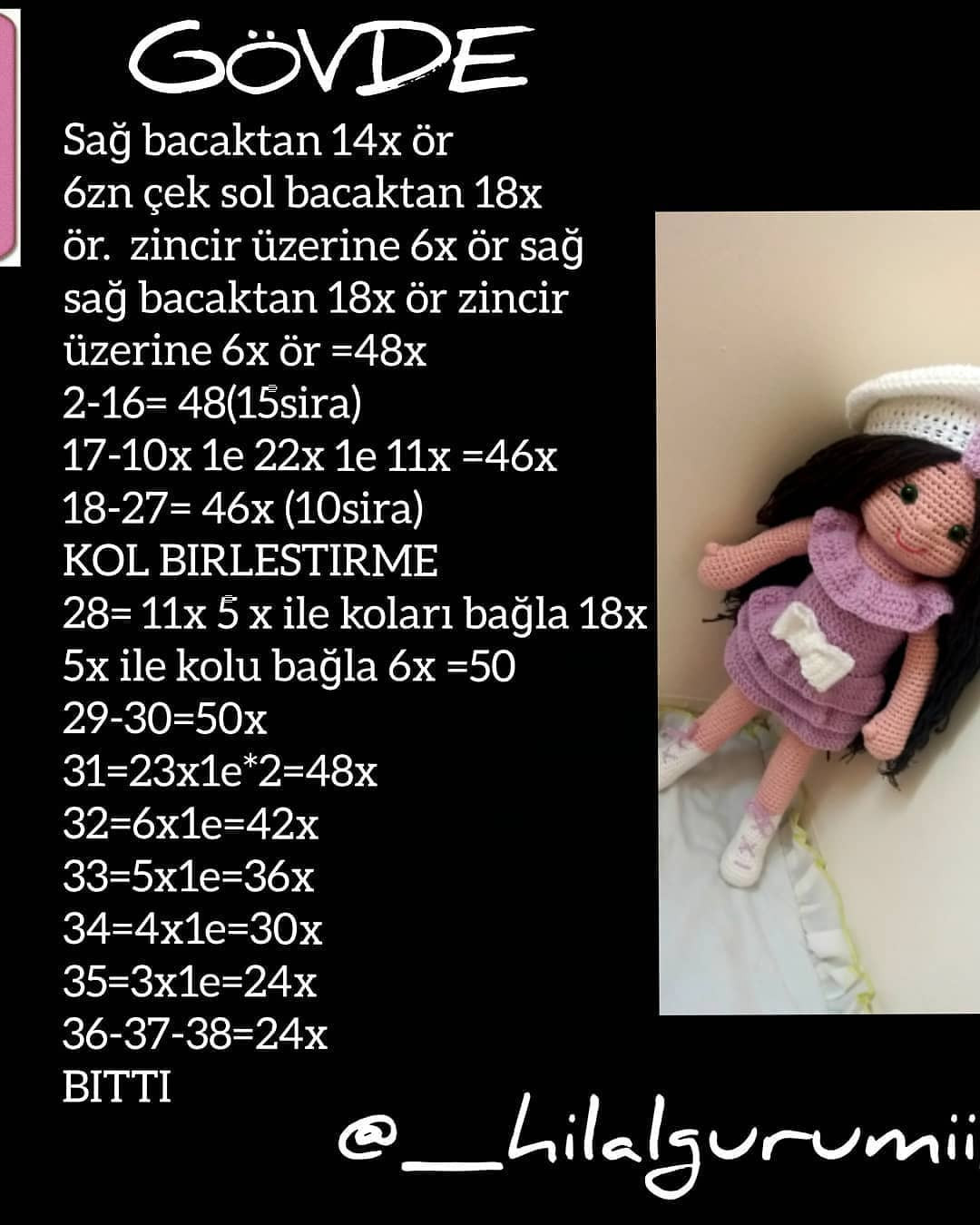 Lila Bebek Amigurumi Crochet Pattern Tutorial