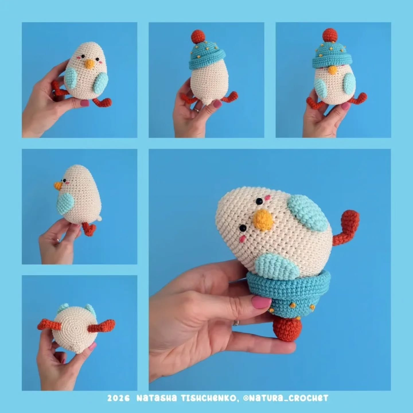 Lily the Bird: Free Crochet Amigurumi Pattern with Hat, Wings, and Tail