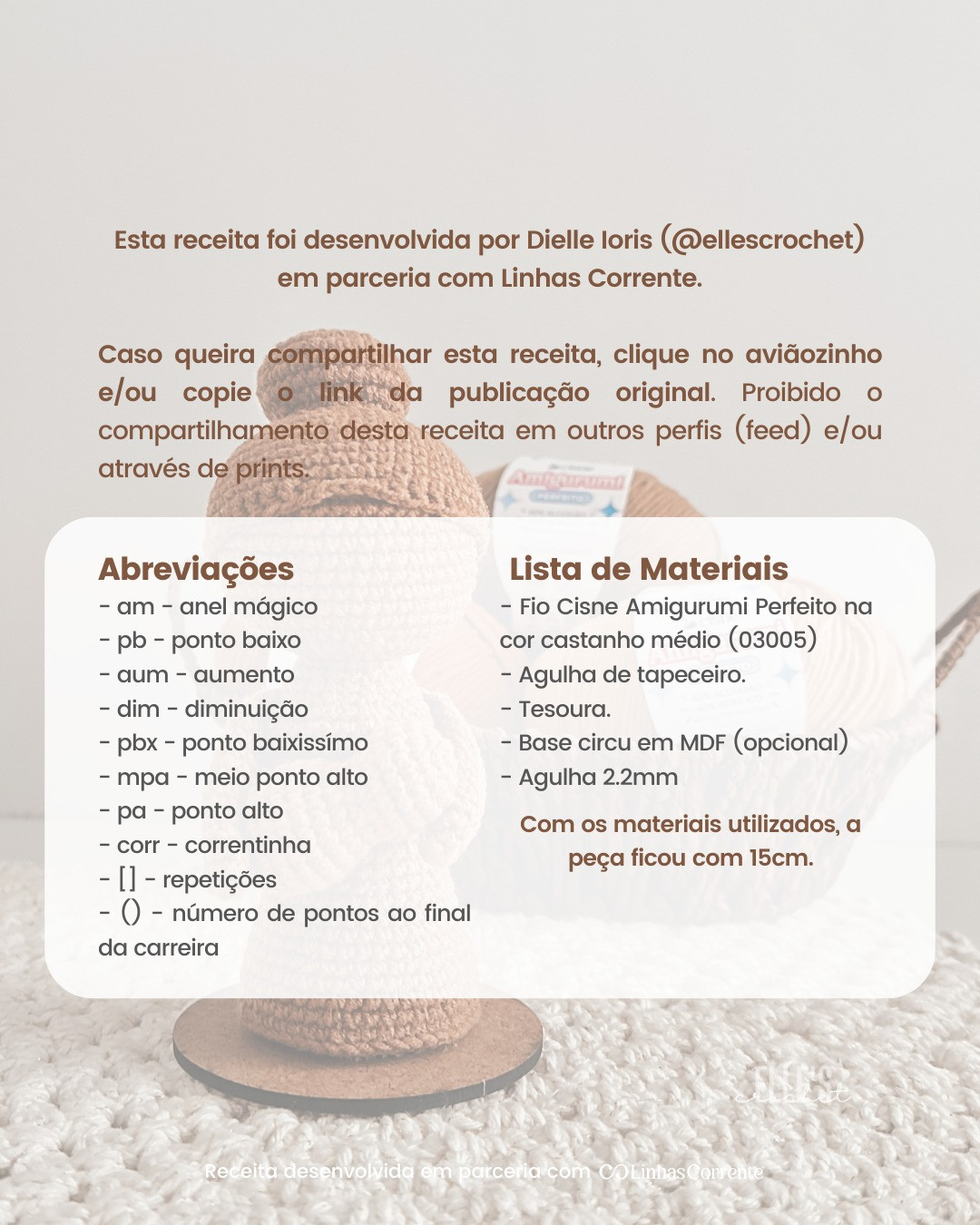 Mãe - Receita Gratuita: Búp bê Amigurumi Móc Len Chi Tiết