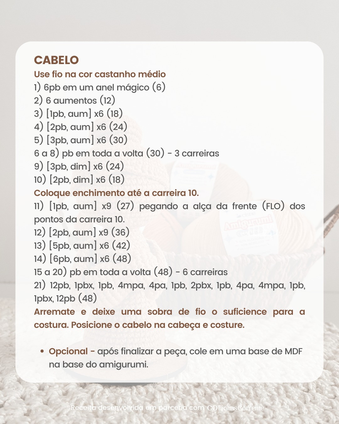 Mãe - Receita Gratuita: Búp bê Amigurumi Móc Len Chi Tiết
