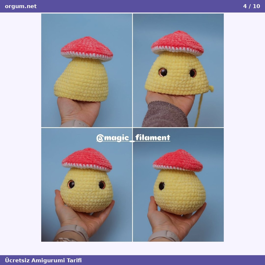 Mantar Ördek Yavrusu - Amigurumi Tarifi