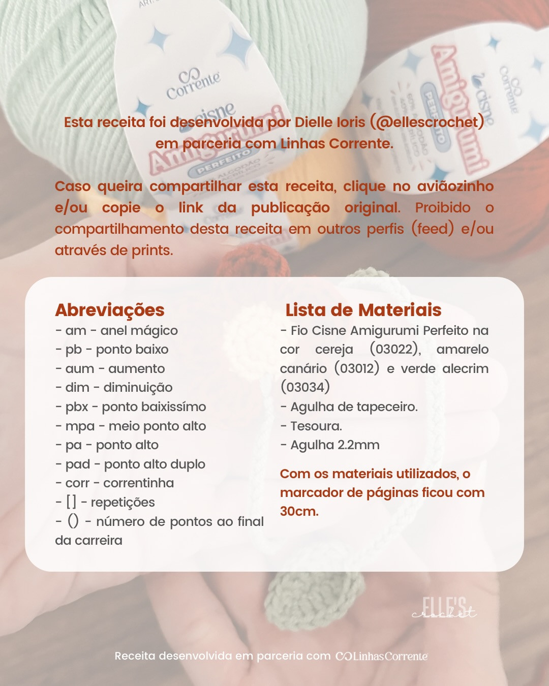 Marcador de Páginas Flor Crochê - Receita Gratuita Passo a Passo