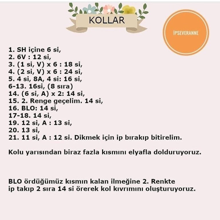 Marmelat Ayıcık Tarifi: Gökde, Kafa ve Kollar Örgü Şeması