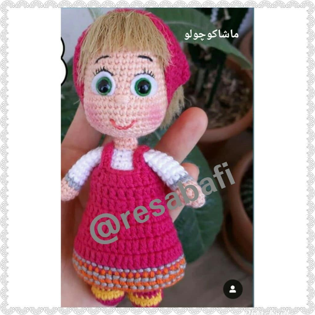 Masha and the Bear Doll Crochet Pattern - Masha Amigurumi Tutorial