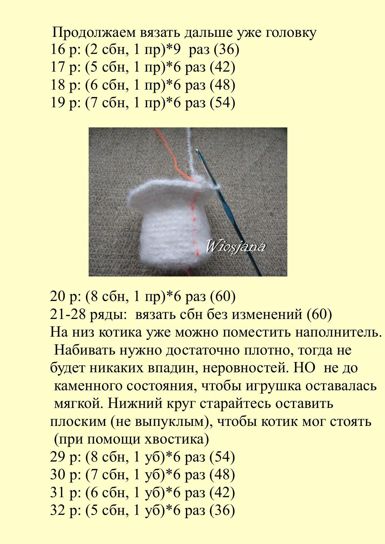 Мастер-класс по вязанию кота крючком: сборка, оформление и детали