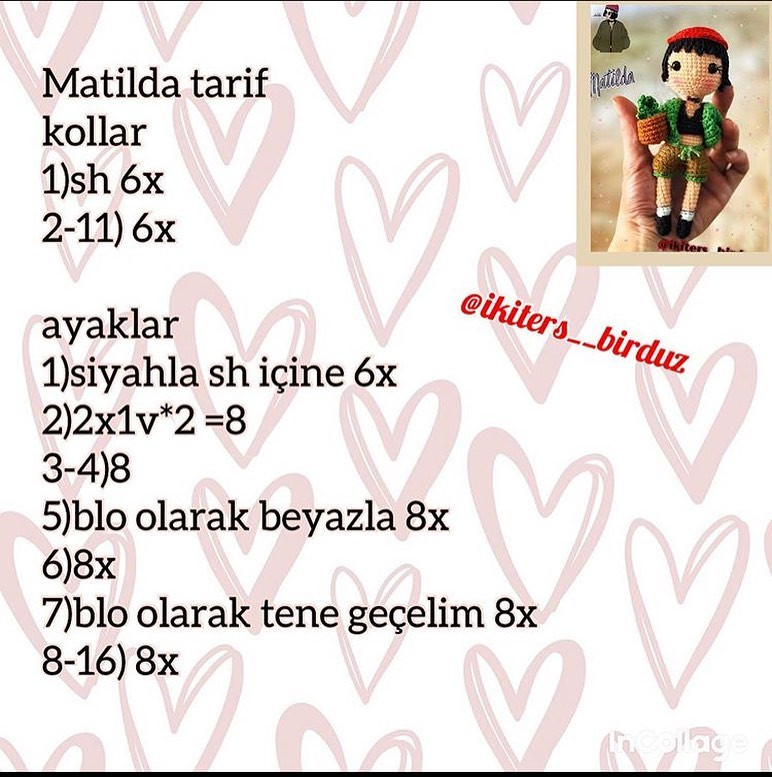 Matilda crochet doll free pattern