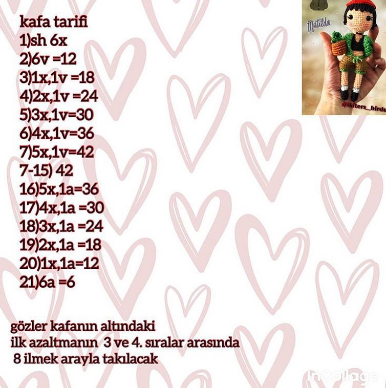 Matilda crochet doll free pattern