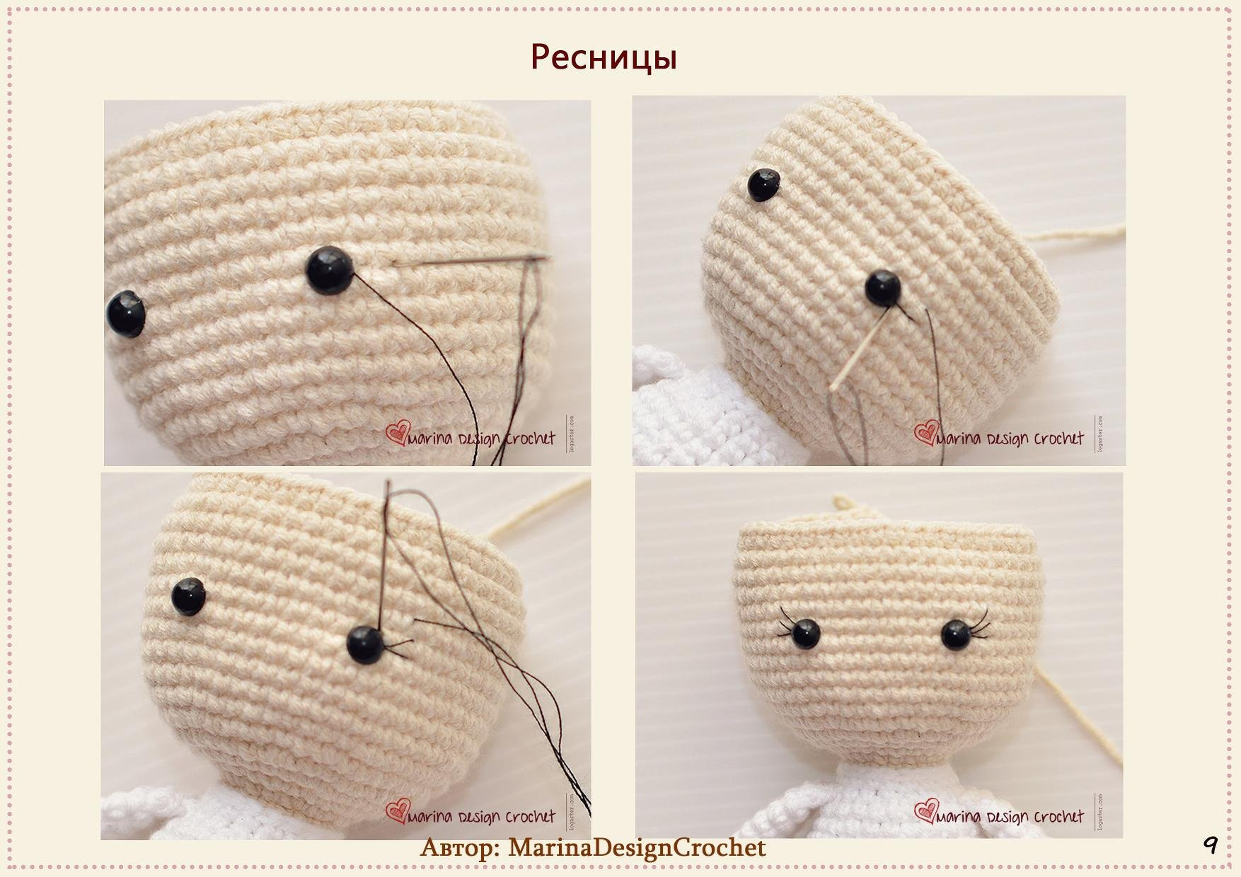 Matilda Doll: Hướng dẫn chi tiết cách móc búp bê Amigurumi tóc vàng với váy hoa và khăn quàng