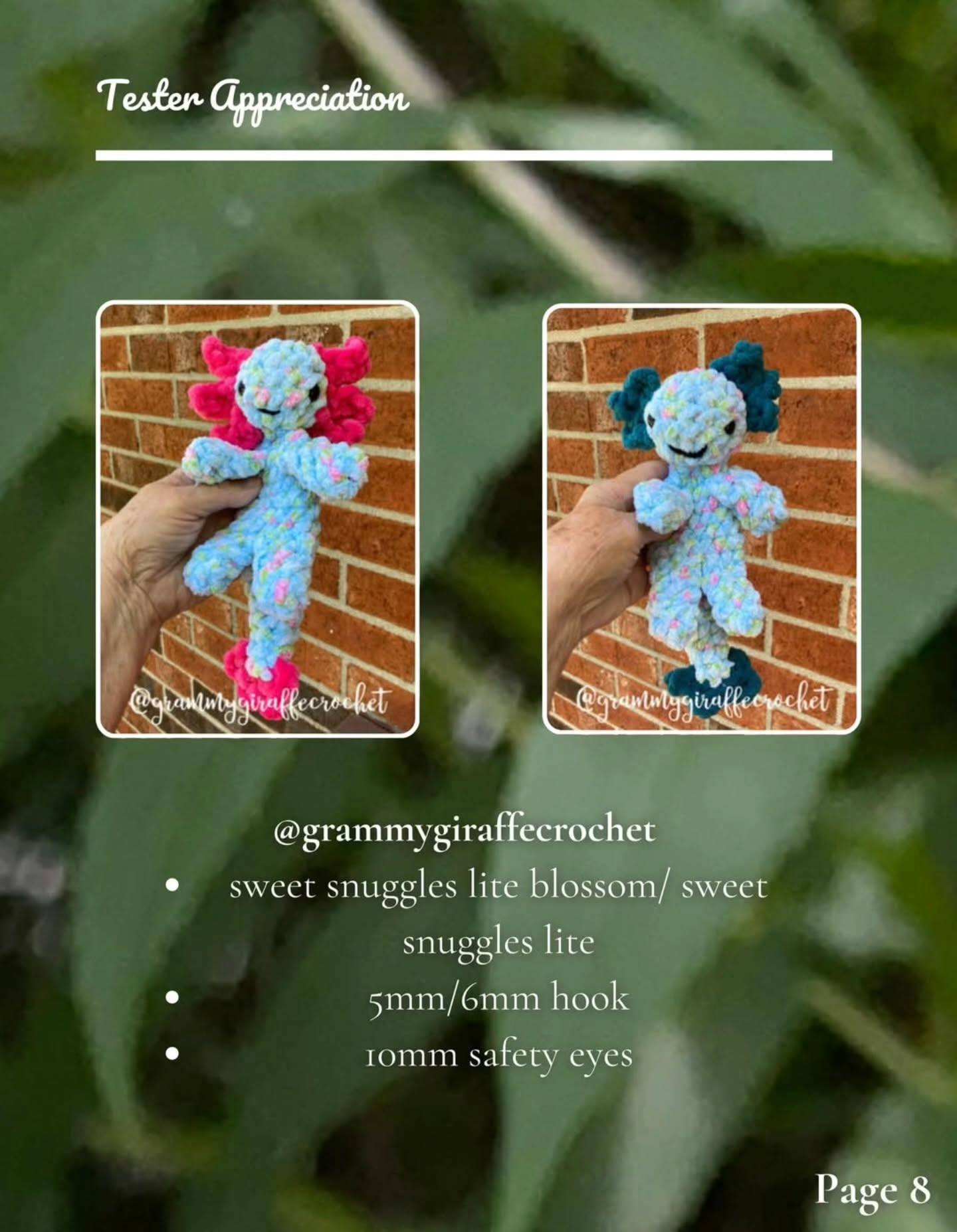 Meera The Axolotl Free Crochet Pattern by Shop Crochet Culture