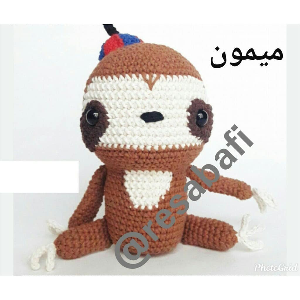 Mimoun - Hướng dẫn chi tiết cách móc len búp bê khỉ amigurumi dễ thương, kèm hình ảnh minh họa từng bước và các mẫu thú bông khác