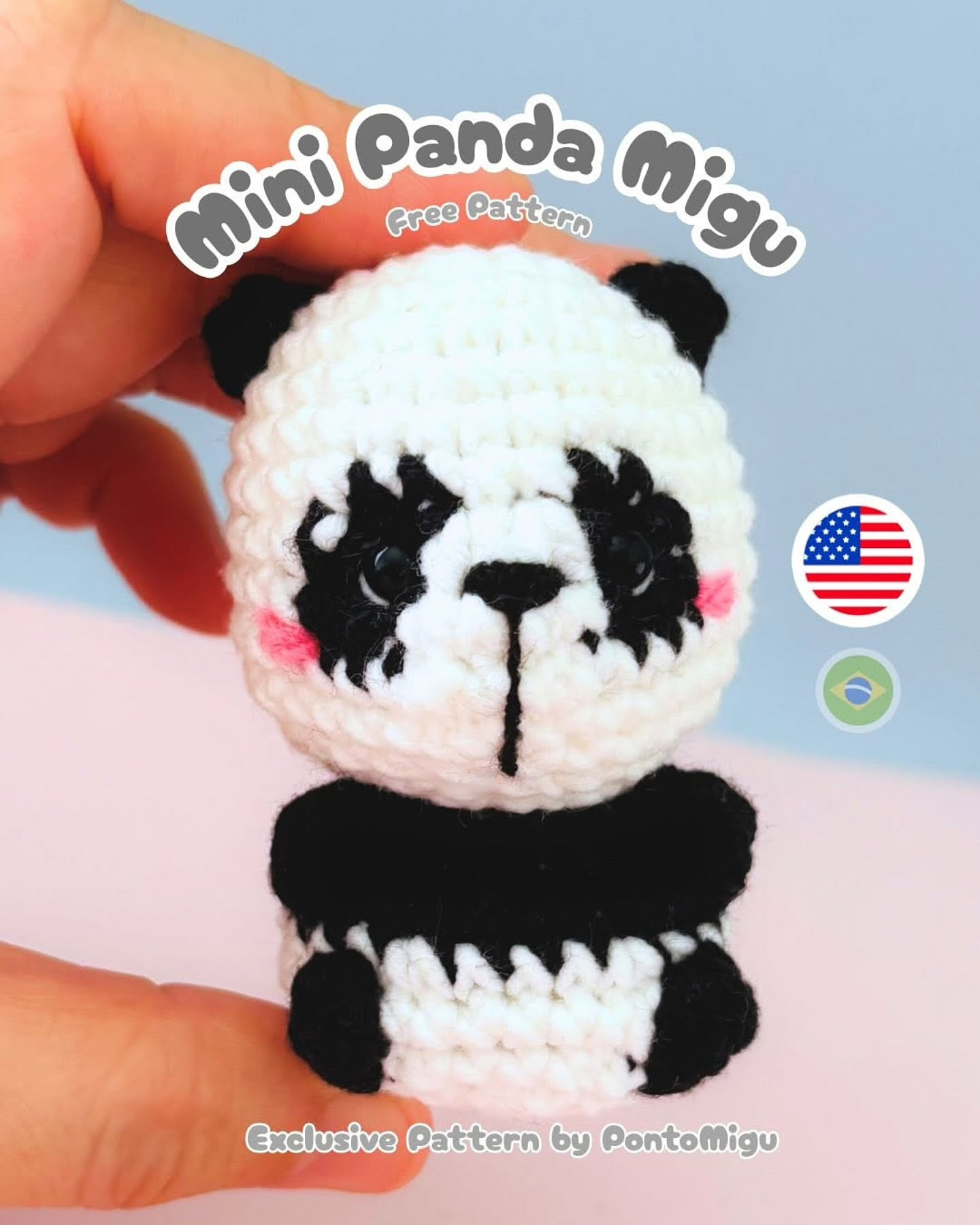 Mini Panda Migu Free Pattern
