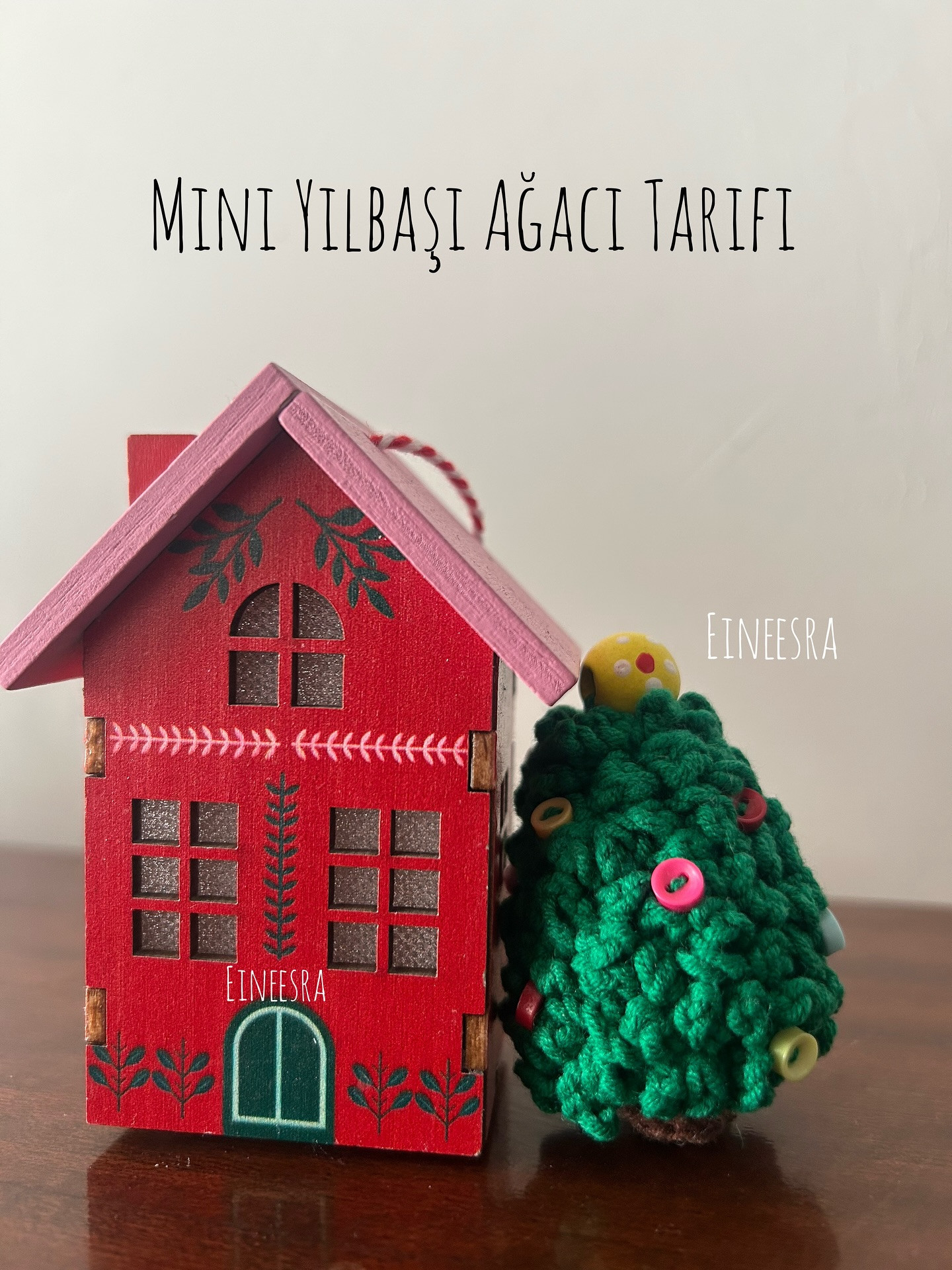 Mini Yılbaşı Ağacı Amigurumi Tarifi - Yeşil İple Mükemmel Noel Dekorasyonu