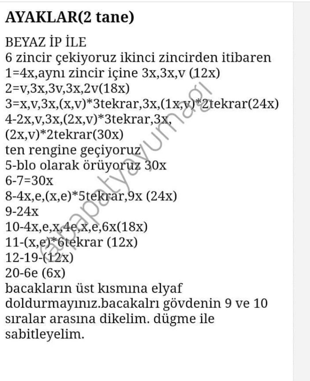 Minik Ayıcık Çeviri Tarifi - Gấu bông màu vàng với nơ xanh