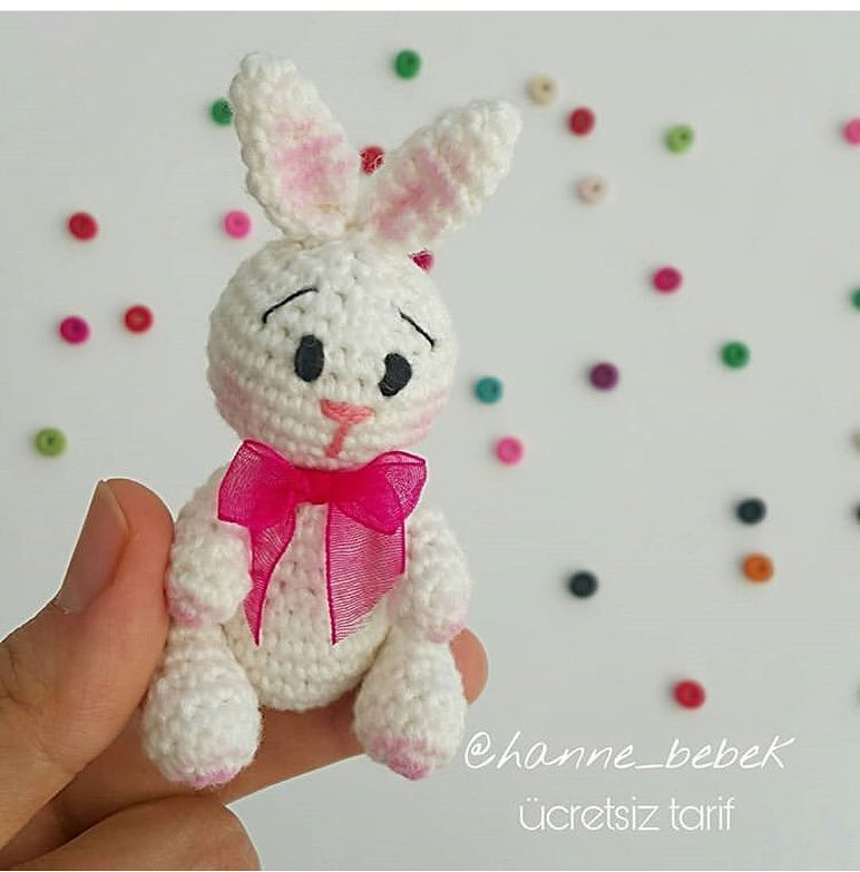 Minnak Tavşancık ücretsiz amigurumi tavşan modeli ve dikiş şeması