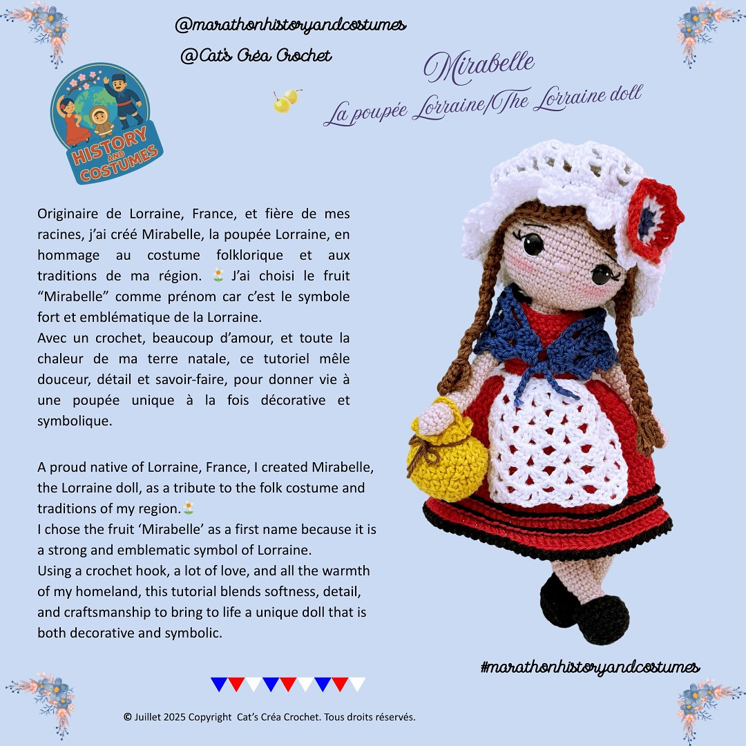Mirabelle, the Lorraine Doll: A French Folklore Crochet Pattern
