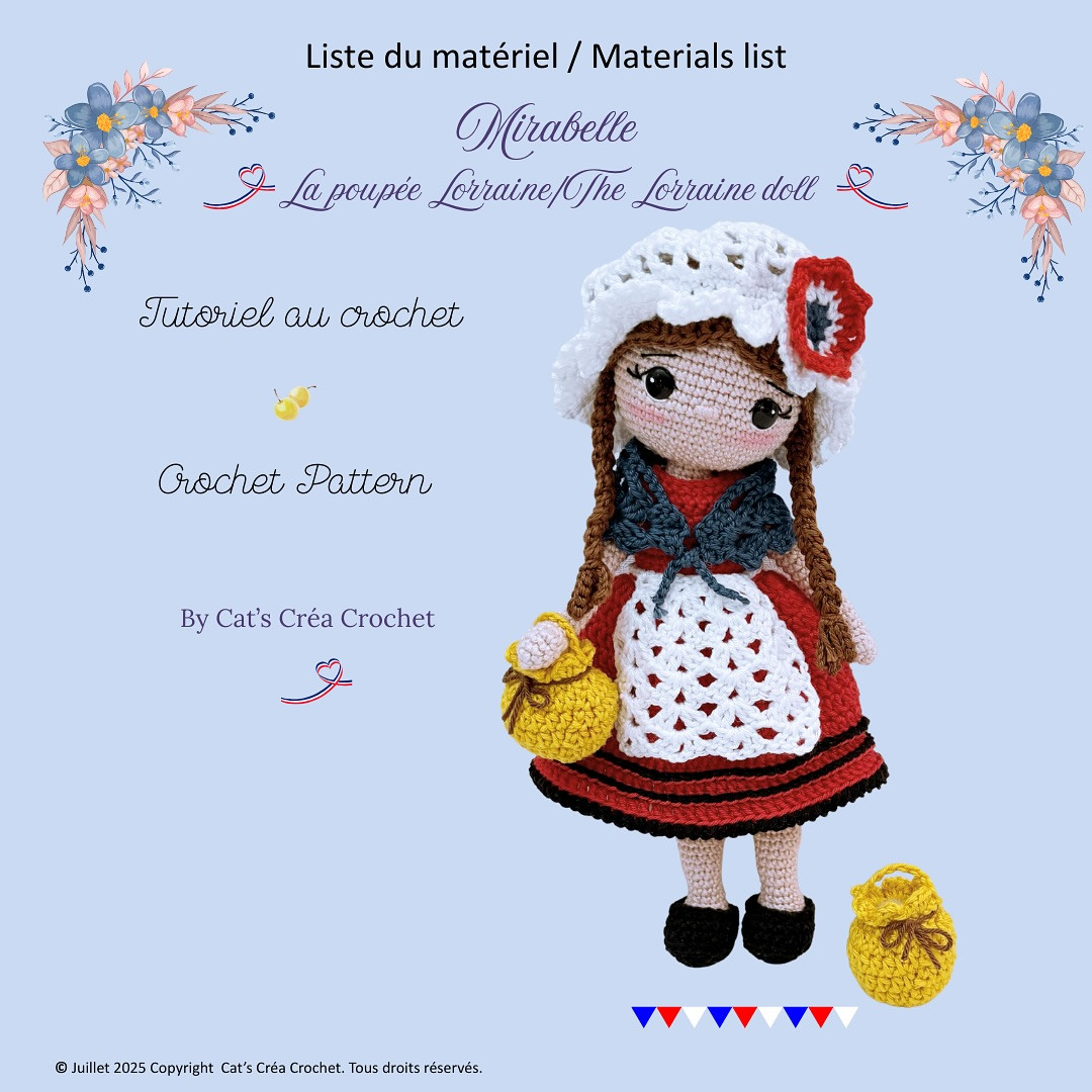 Mirabelle, the Lorraine Doll: A French Folklore Crochet Pattern