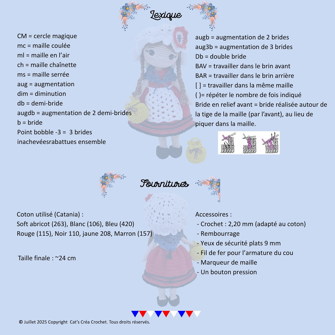 Mirabelle, the Lorraine Doll: A French Folklore Crochet Pattern