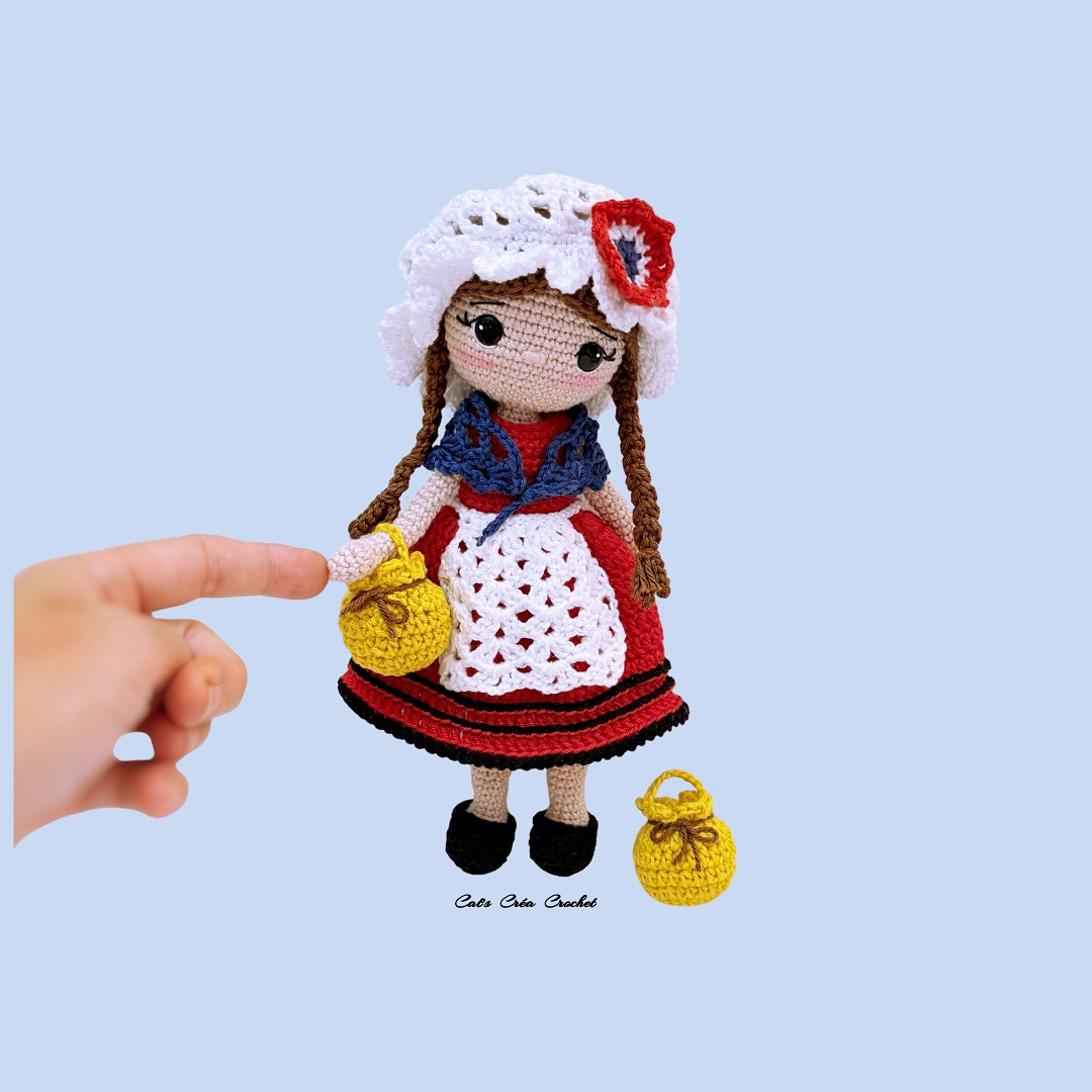 Mirabelle, the Lorraine Doll: A French Folklore Crochet Pattern