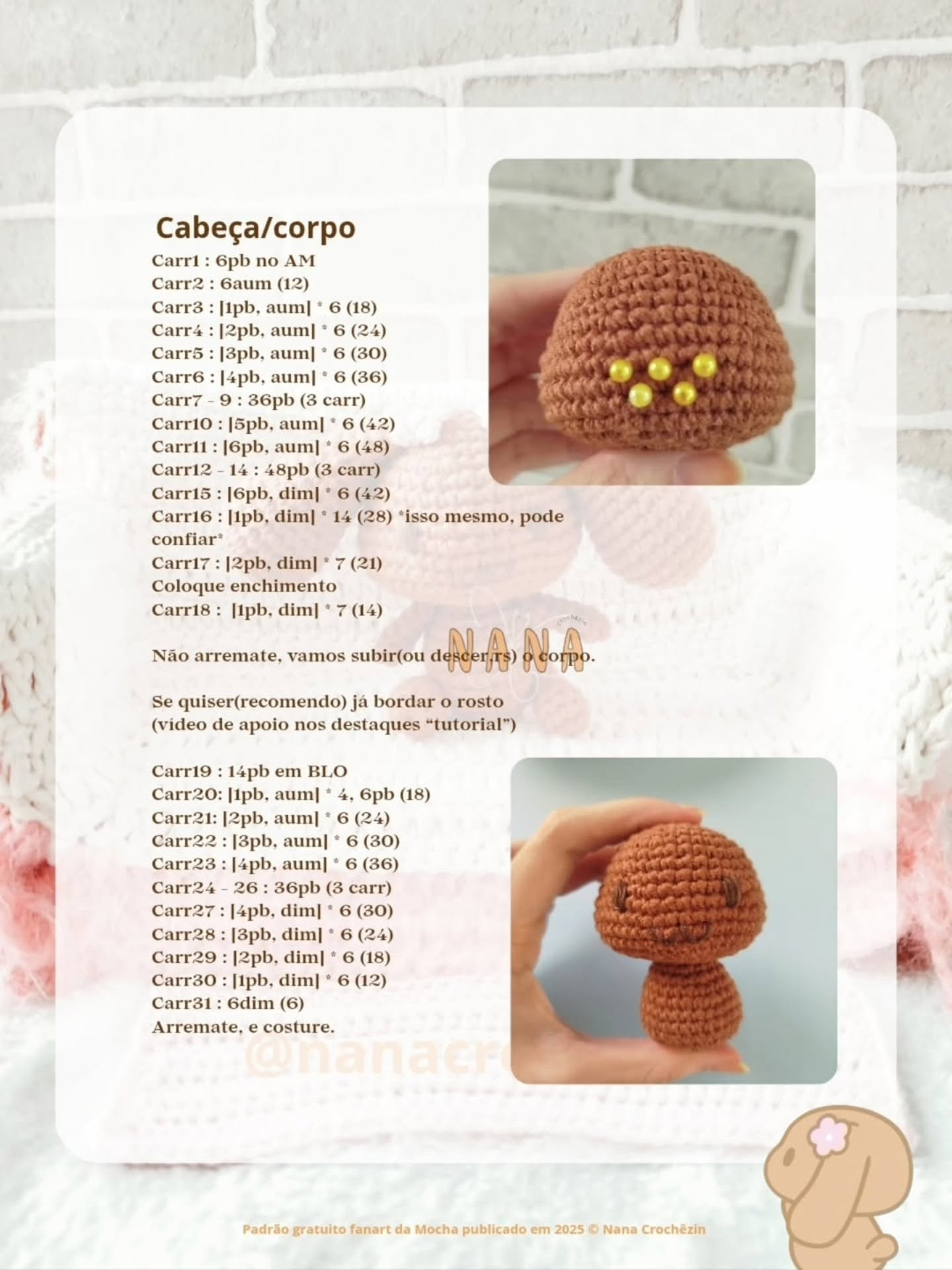 Mocha Chan Cinnamon Friends Free Crochet Amigurumi Pattern