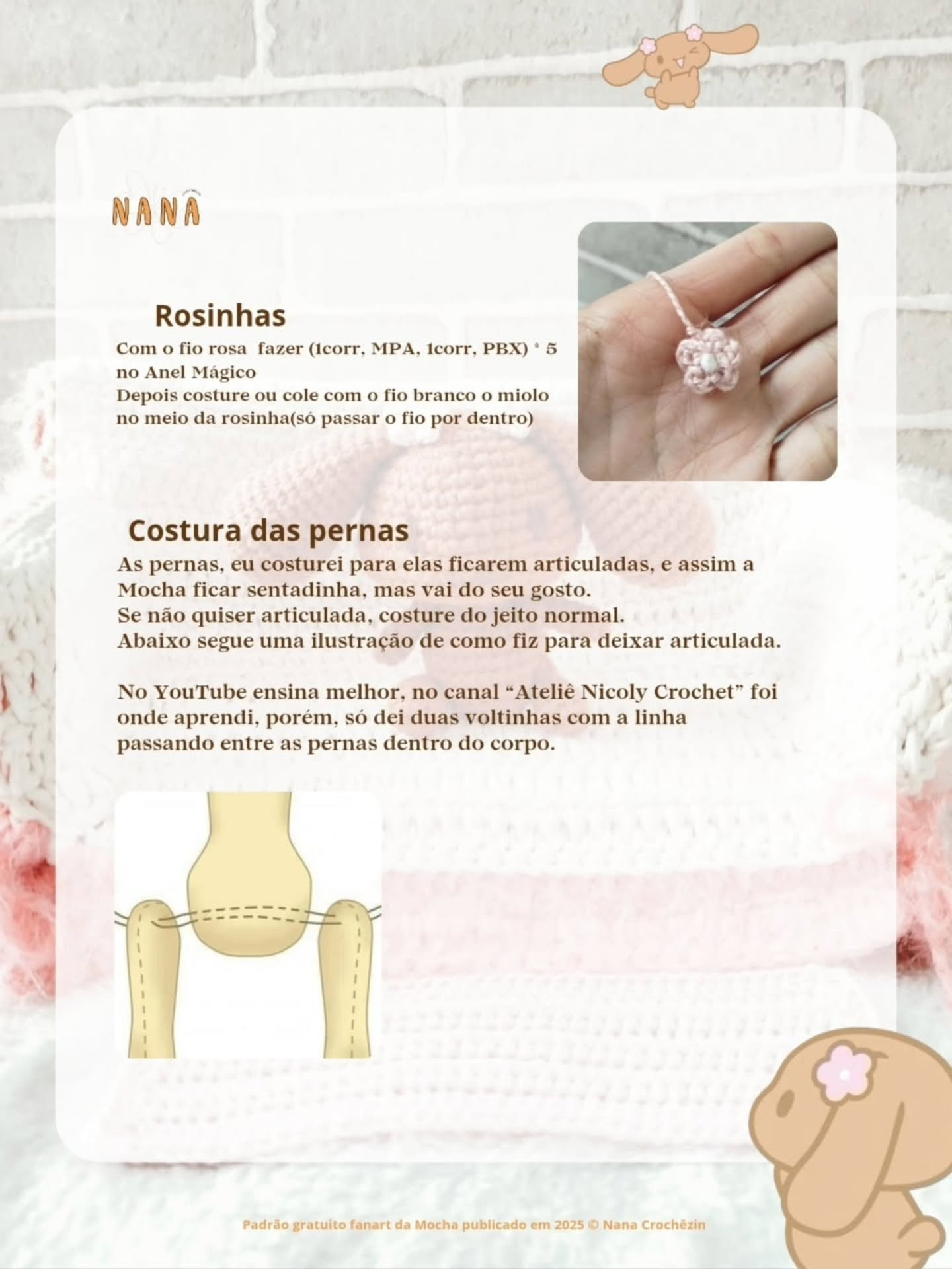 Mocha Chan Cinnamon Friends Free Crochet Amigurumi Pattern