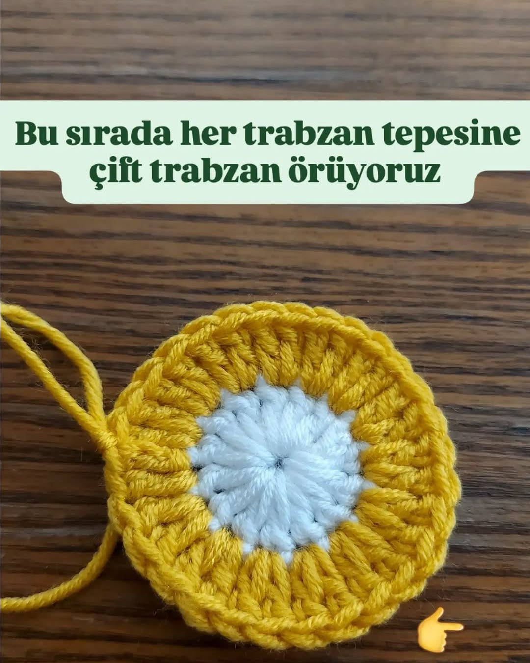 Nasıl Örüldü: Sarı Çiçek Motifi - Mükemmel Ağaç Süsleme ve Aplike İçin
