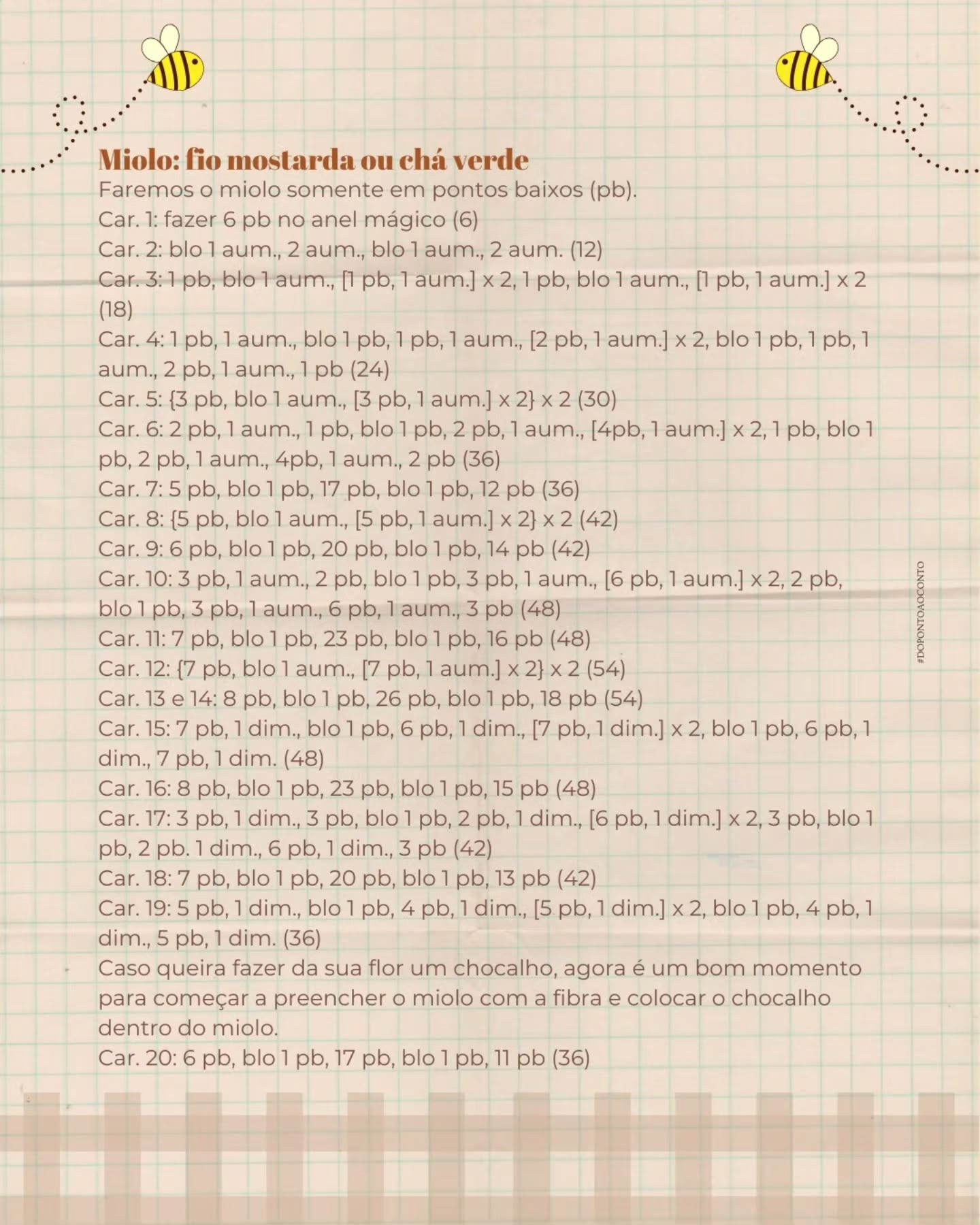 Nina, a doce florzinha: Receita Gratuita de Flor Amigurumi com Argola e Caule