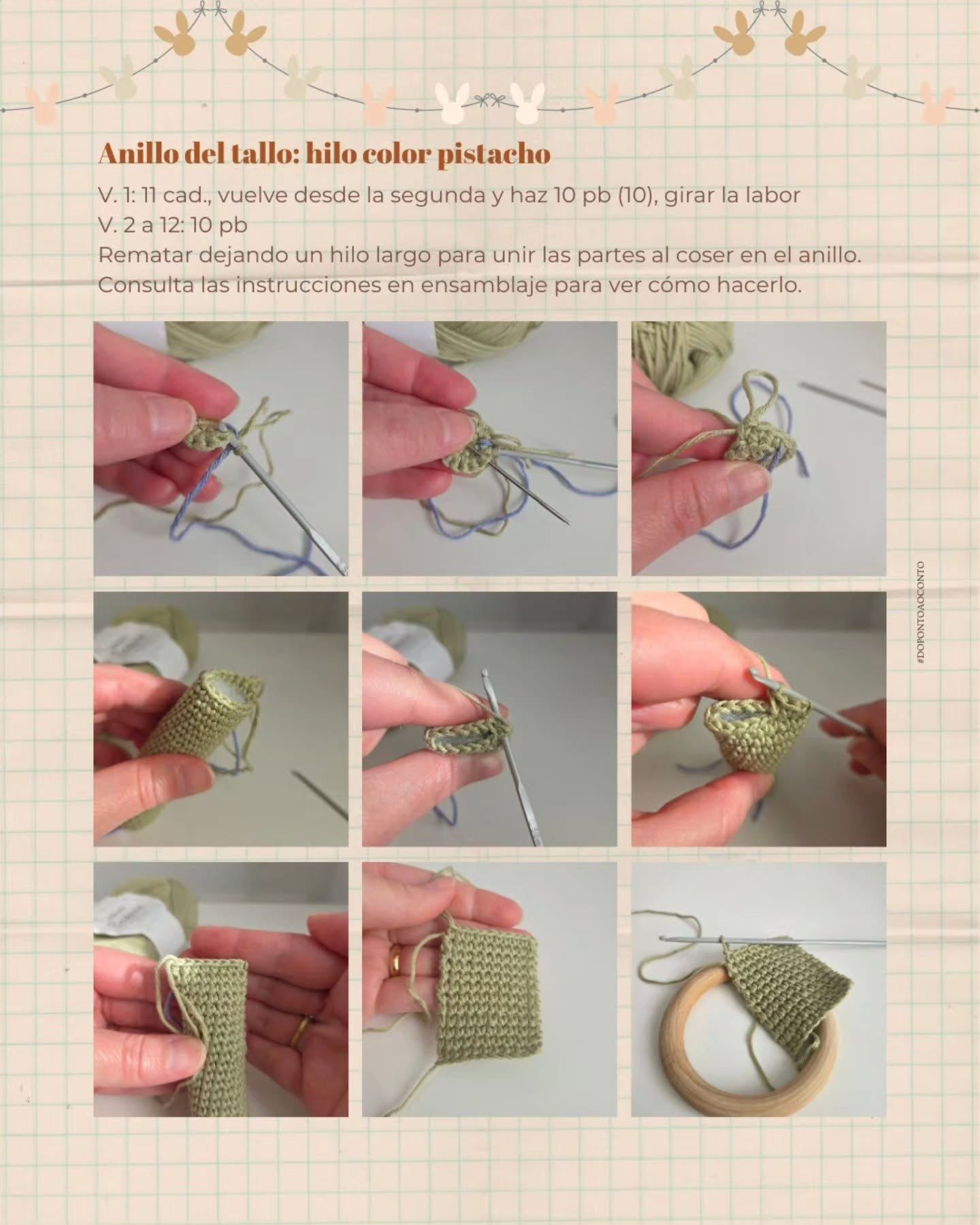 Nina, a doce florzinha: Receita Gratuita de Flor Amigurumi com Argola e Caule