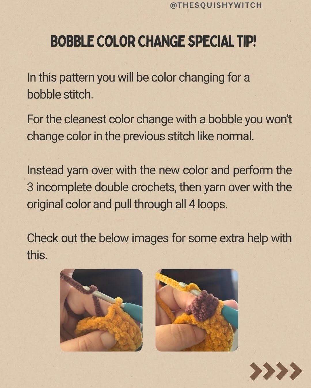 No-Sew Mini Eclair Crochet Pattern - Free Amigurumi Food Doll with Bobble Stitch Instructions