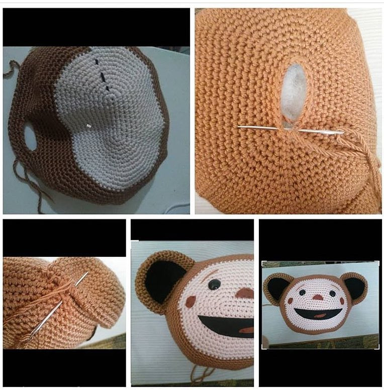 Oliver Monkey Amigurumi Crochet Pattern: Step-by-Step Instructions for Legs, Body, Arms, Tail, and Ears
