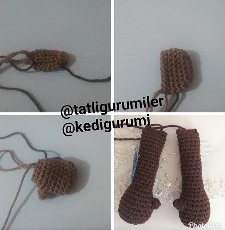 Oliver Monkey Amigurumi Crochet Pattern: Step-by-Step Instructions for Legs, Body, Arms, Tail, and Ears