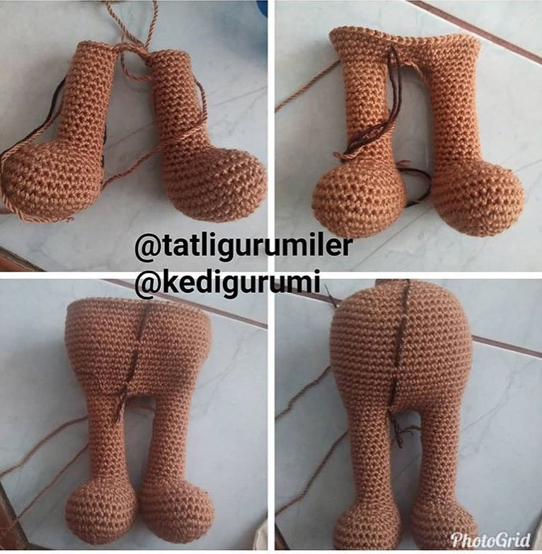 Oliver Monkey Amigurumi Crochet Pattern: Step-by-Step Instructions for Legs, Body, Arms, Tail, and Ears