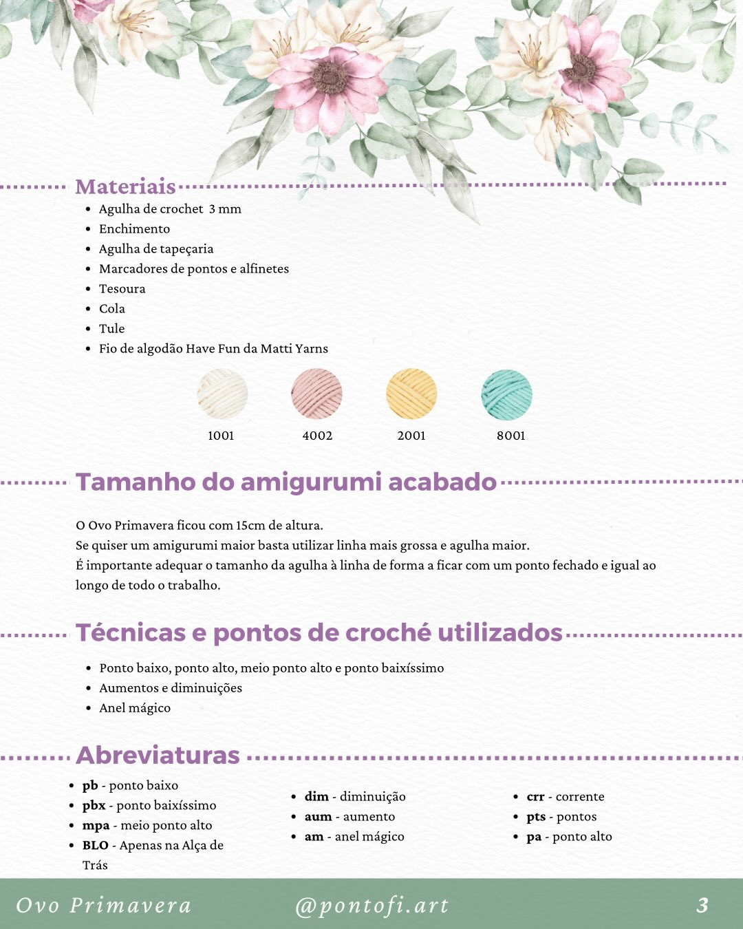 Ovo Primavera: Padrão Amigurumi Decorativo com Flores e Laço