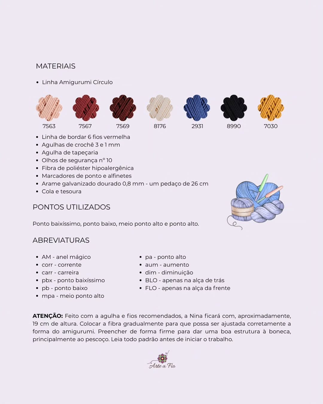 Padrão Gratuito de Amigurumi Nina: Búp bê Móc Len Mặc Áo Yếm và Kính