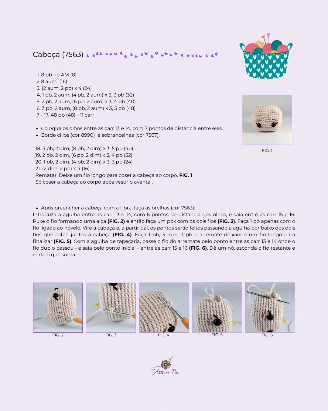 Padrão Gratuito de Amigurumi Nina: Búp bê Móc Len Mặc Áo Yếm và Kính