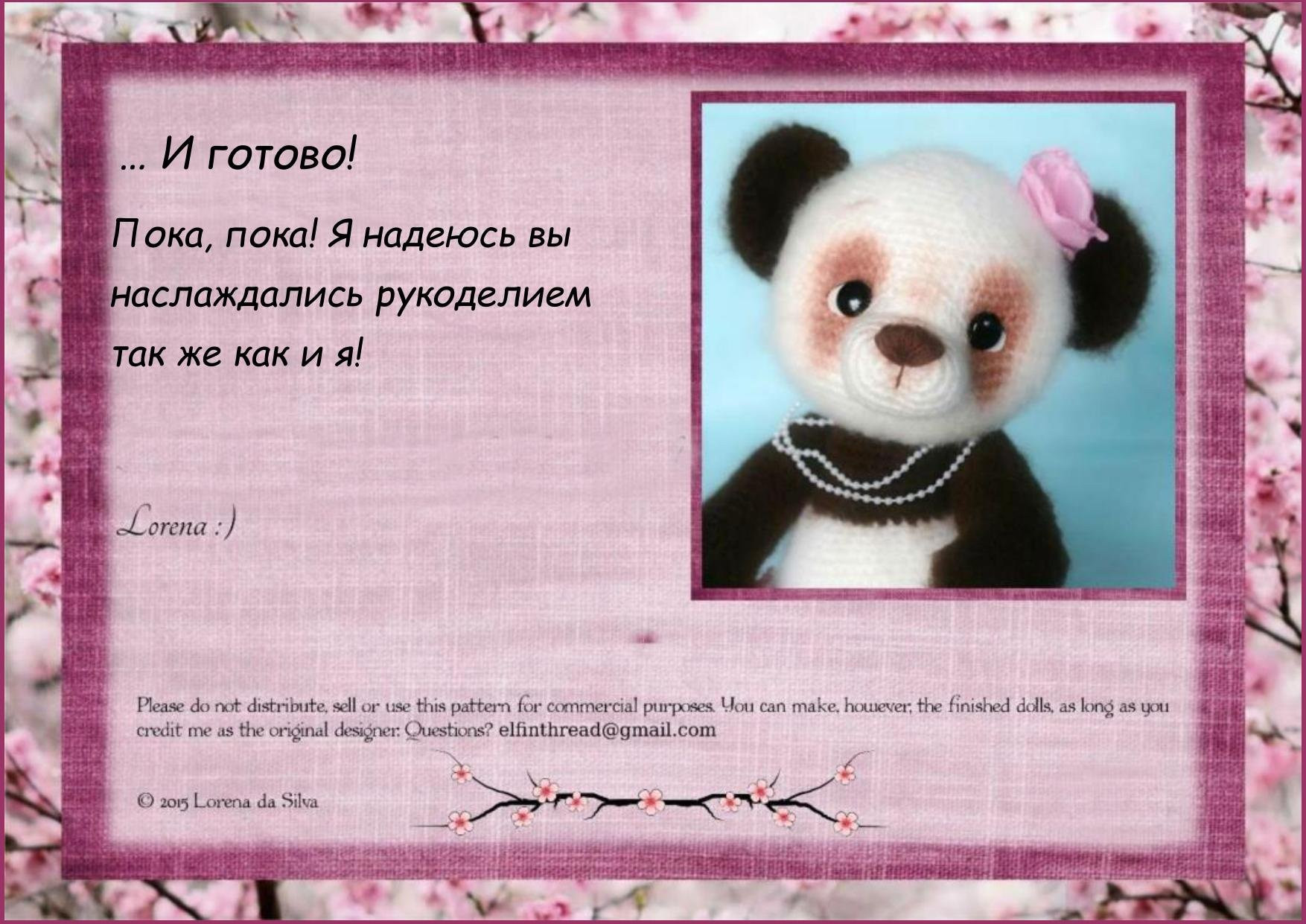 Panda Bear: Hướng dẫn chi tiết cách móc gấu trúc amigurumi dễ thương với váy hồng và phụ kiện