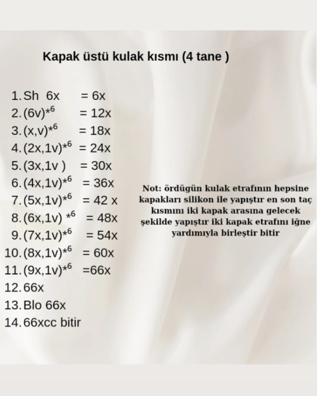 Pandalı Kulaklık Tarifi - Amigurumi Panda Earmuffs Pattern