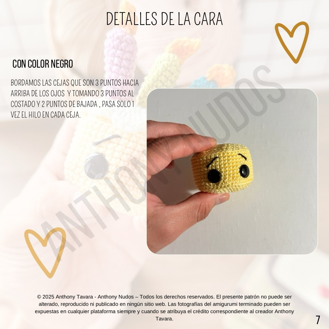 Pastelito Cumpleañero: Patrón gratuito de amigurumi pastel con velas