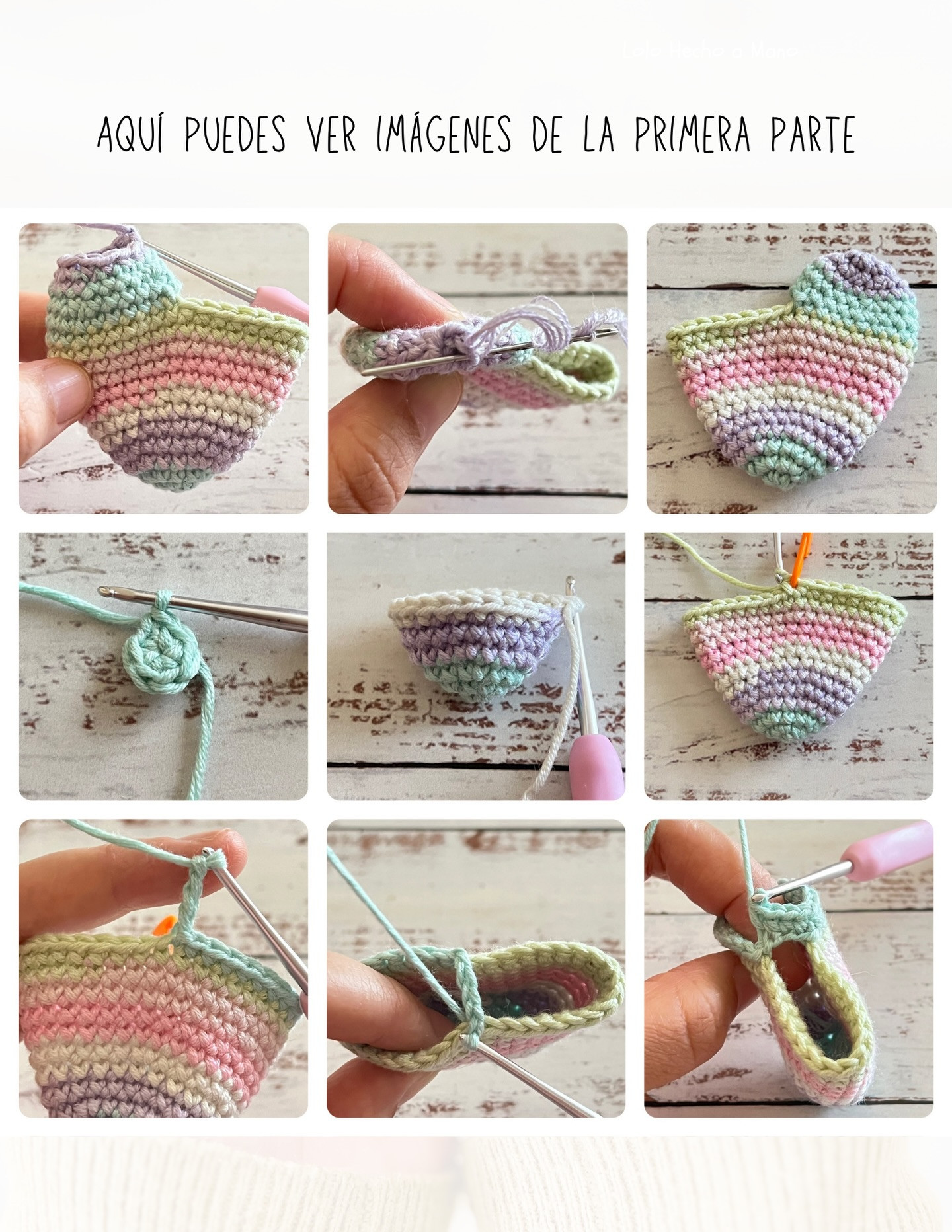 Patrón Amigurumi Corazoncitos: Tutorial Completo de Móc Len Hình Trái Tim Pastel Ngọt Ngào