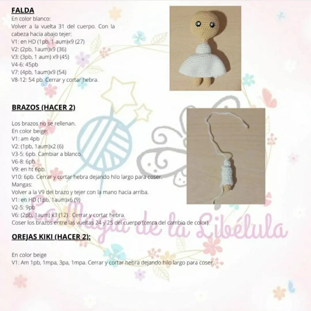 Patrón Amigurumi Kiki y Lala: Little Twin Stars - Búp bê sinh đôi móc len dễ thương với hướng dẫn chi tiết từng bước