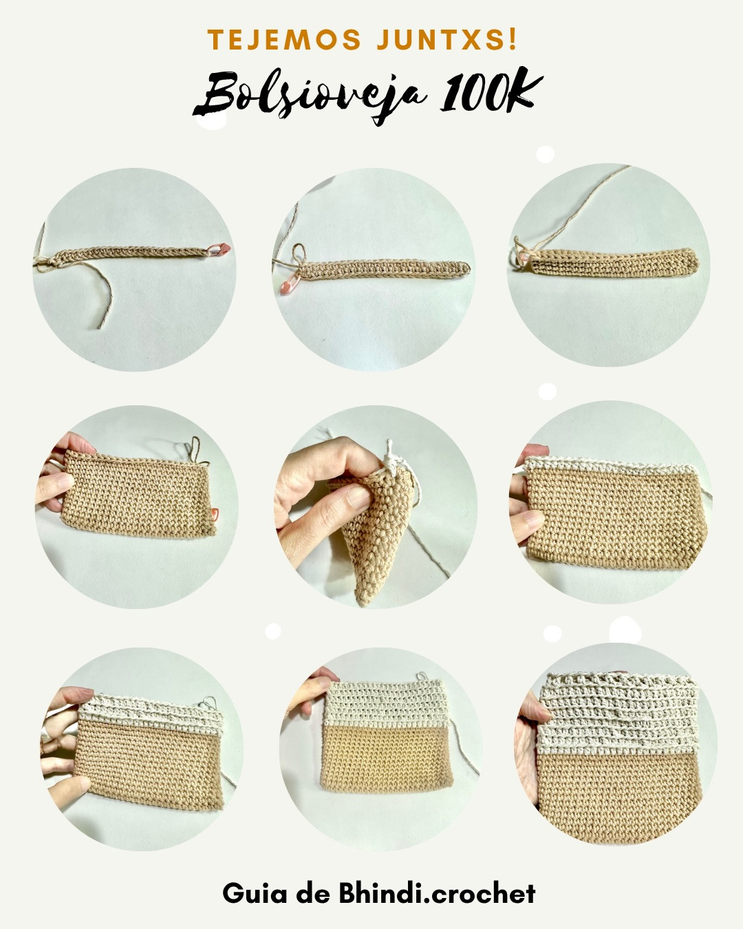 Patrón Crochet Bolsioveja 100K - Guía Gratis para Bolso Oveja con Lana Texturizada