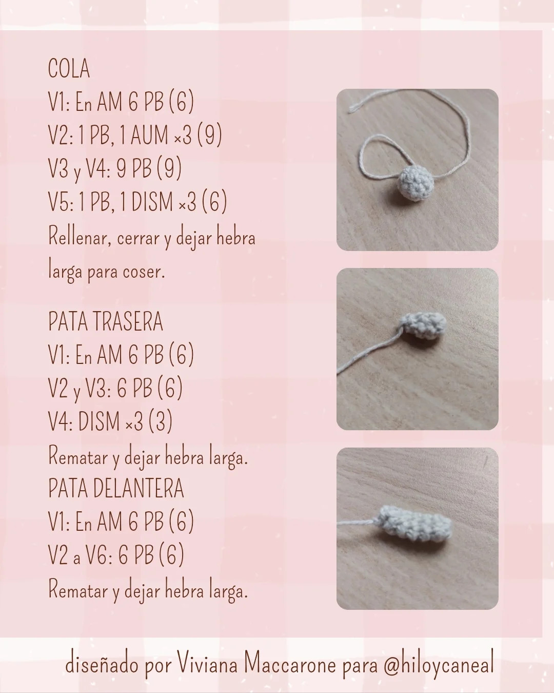 Patrón de ganchillo gratuito para Coranejo, un amigurumi adorable con forma de corazón y orejas rosadas