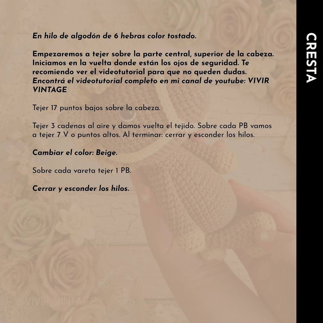 Patrón Gratis Caballito Amigurumi - Instrucciones Paso a Paso para Tejer un Pony Mignon
