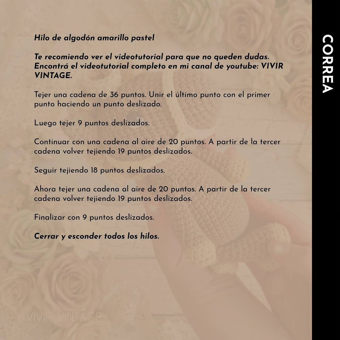 Patrón Gratis Caballito Amigurumi - Instrucciones Paso a Paso para Tejer un Pony Mignon