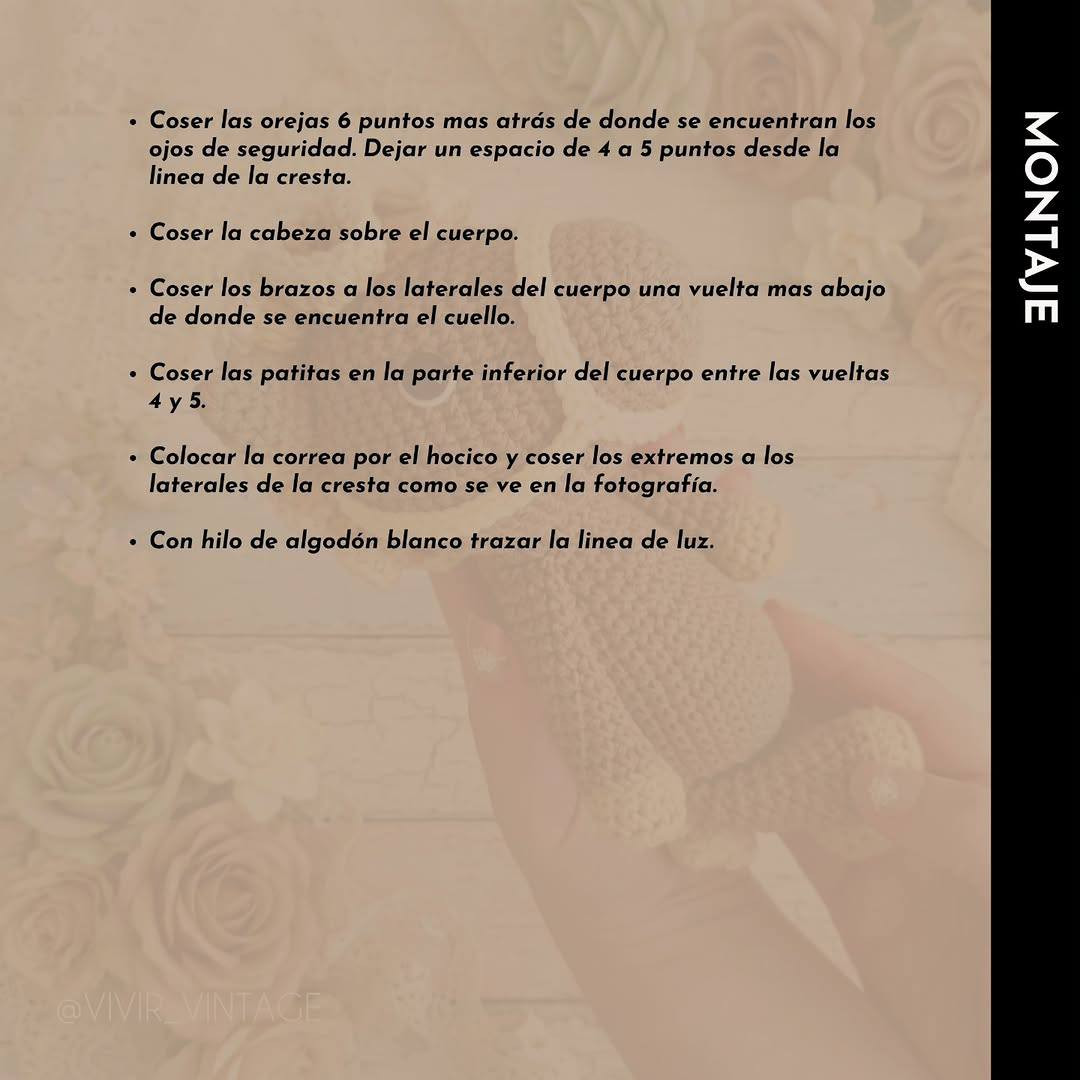 Patrón Gratis Caballito Amigurumi - Instrucciones Paso a Paso para Tejer un Pony Mignon