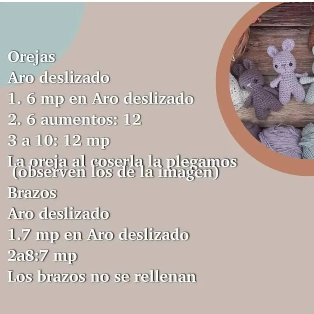 Patrón Gratis: Conejo Amigurumi Múltiples Colores - Guía Paso a Paso