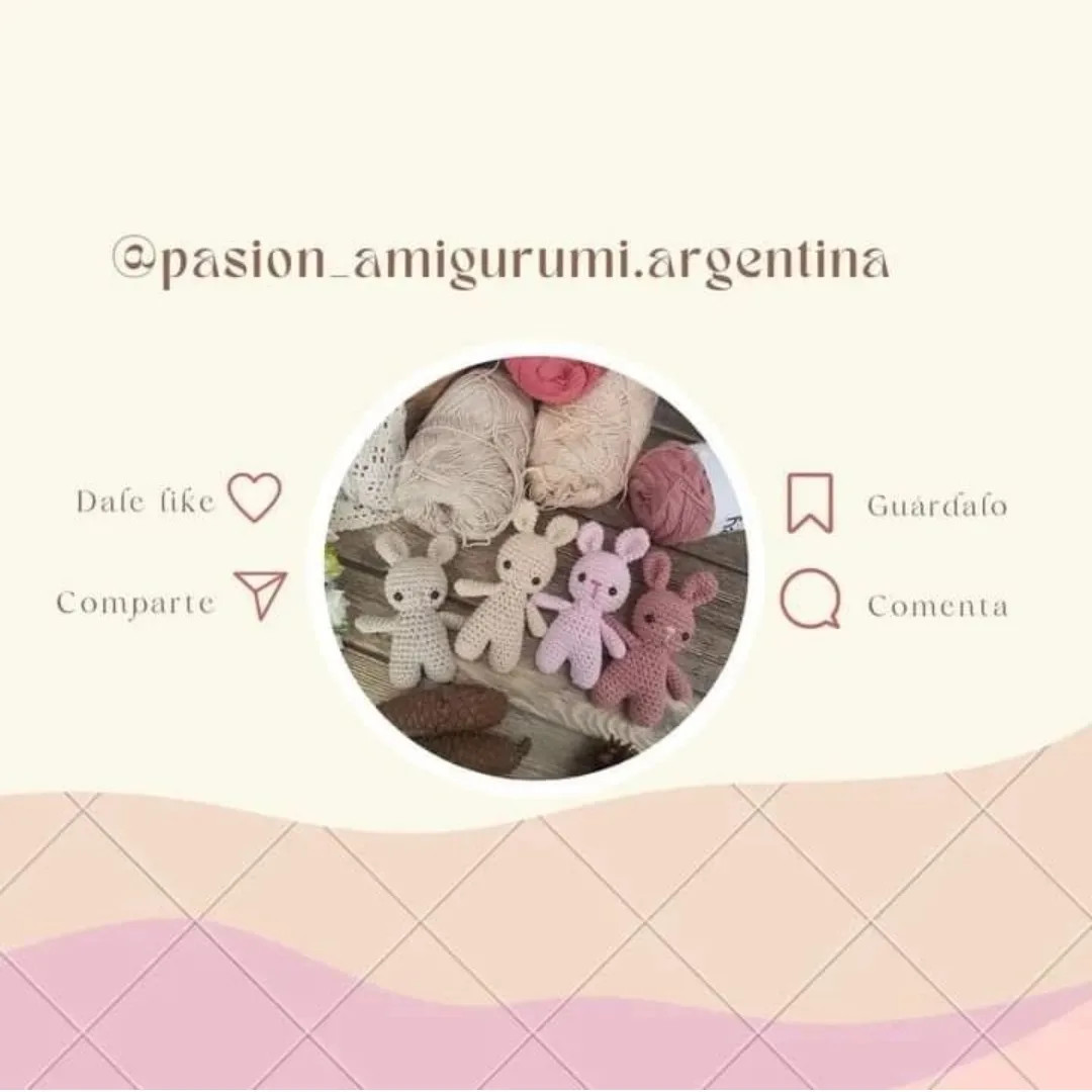 Patrón Gratis: Conejo Amigurumi Múltiples Colores - Guía Paso a Paso