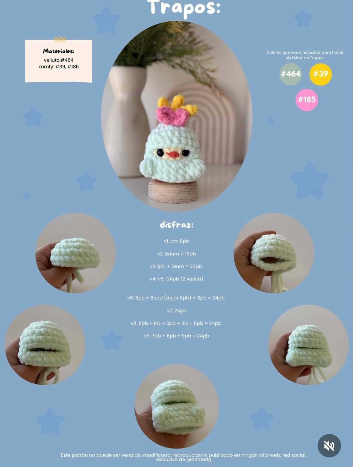 Patrón Gratis: Disfraces de Lilo y Stitch para Mini Pollito - Amigurumi Crochet