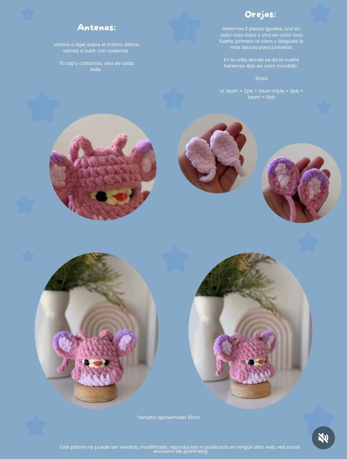Patrón Gratis: Disfraces de Lilo y Stitch para Mini Pollito - Amigurumi Crochet